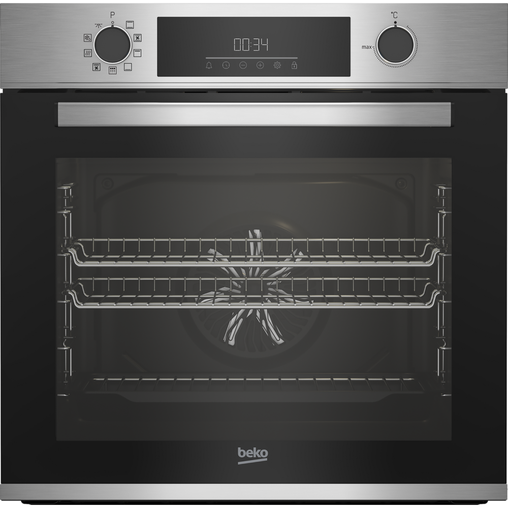 Beko AeroPerfect CIMY92XP 59.4cm Pyrolytic Built In Electric Single Oven - Stainless Steel A Rated