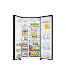 Load image into Gallery viewer, Hisense RS694N4TBE 91cm 70/30 Frost Free American Fridge Freezer - Black
